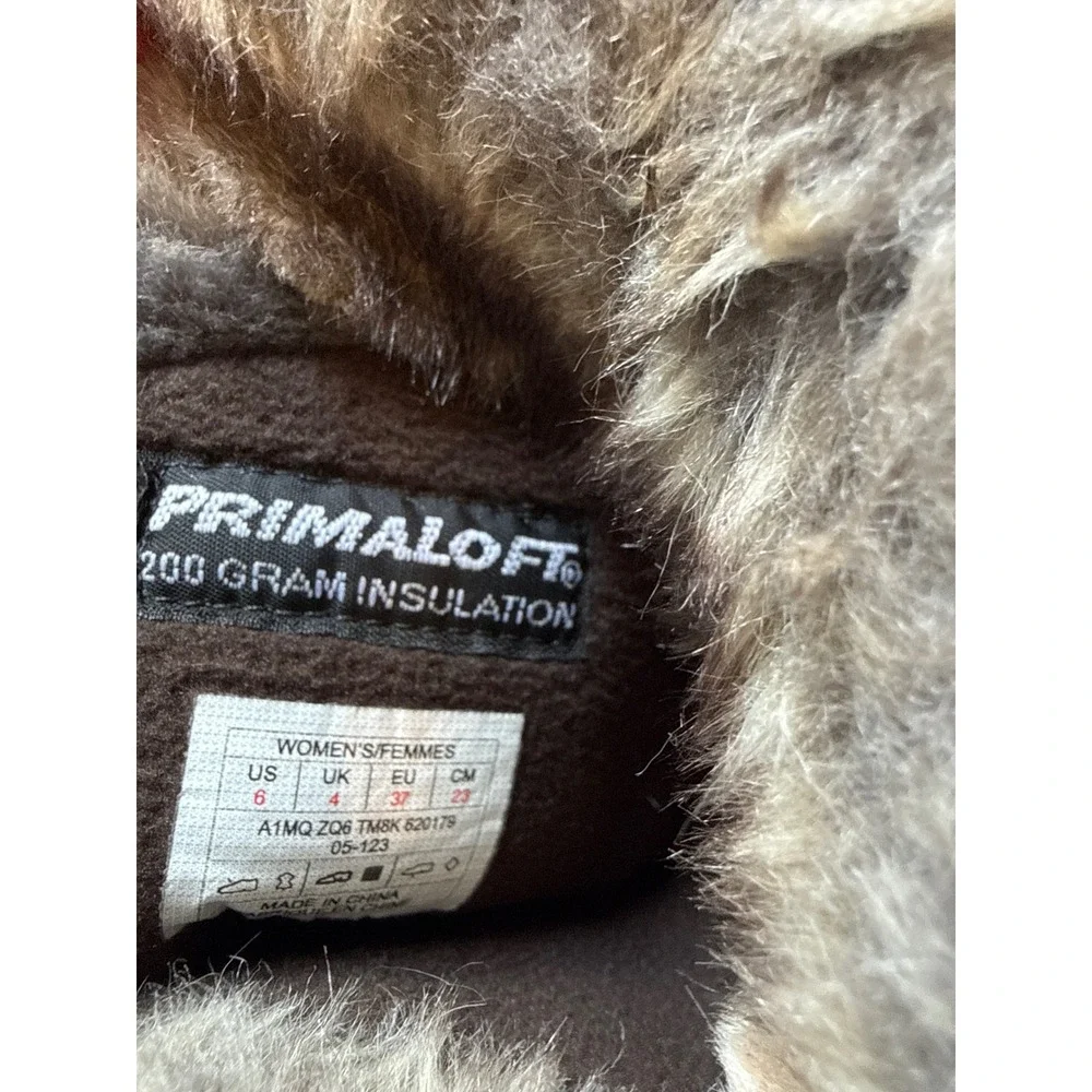 The North Face Brown Primaloft 200g Insulated Faux Fur Tall Boots‎ Womens 6